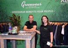 Ad Vermolen en Demi Voois van Greenwear promootte hun duurzame kleding die niet alleen langer meegaat maar ook met aanzienlijk minder water wordt geproduceerd.